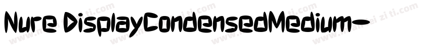 Nure DisplayCondensedMedium字体转换